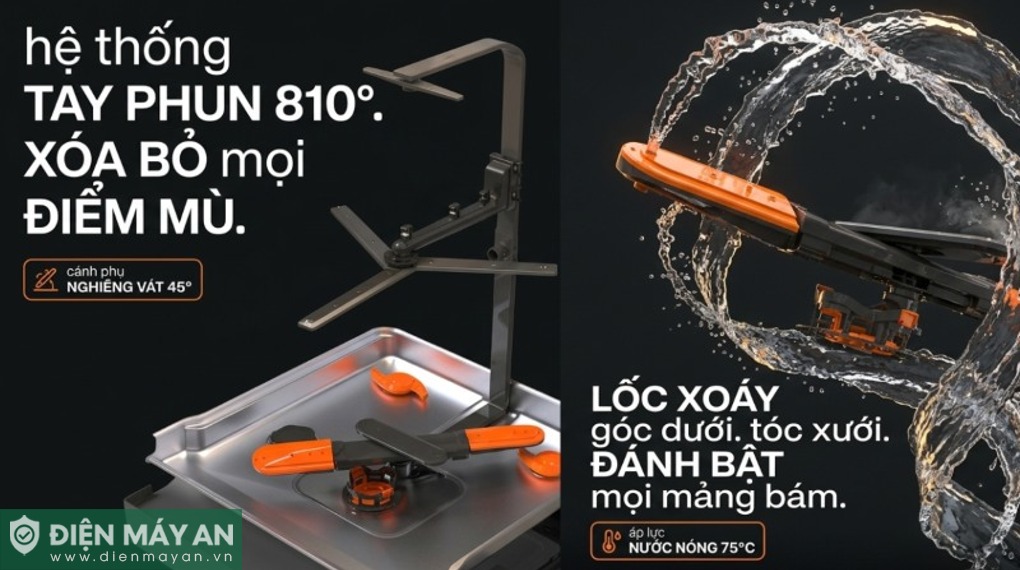 Máy rửa bát độc lập Junger Leopard DWJ-T268 Titanium
